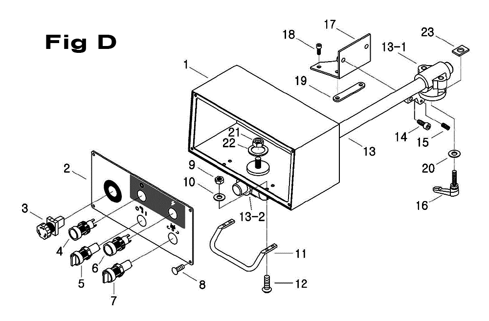 Fig-2 Diagram and Parts List for 698149  Jet Mill