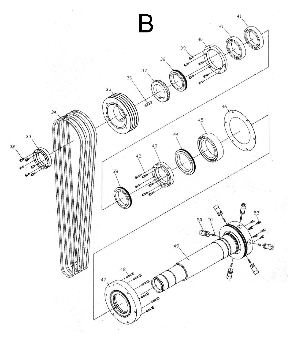 Fig-2 Diagram and Parts List for 320930  Jet Lathe