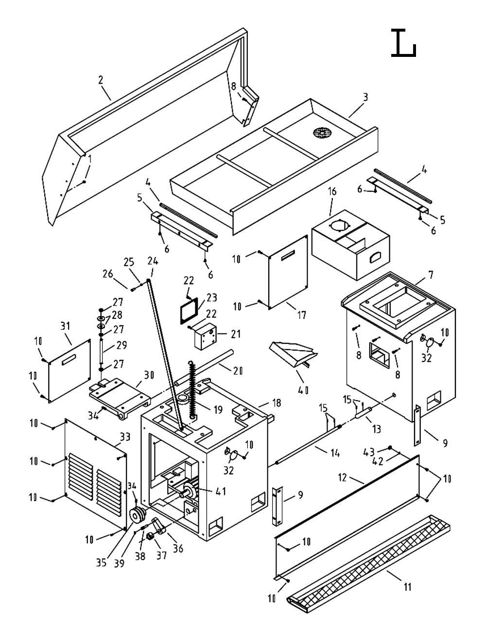 Fig-12 Diagram and Parts List for 321142  Jet Lathe