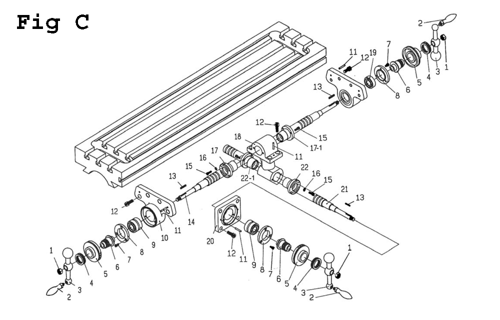 Fig-1 Diagram and Parts List for JTM-2 690072 Jet Mill