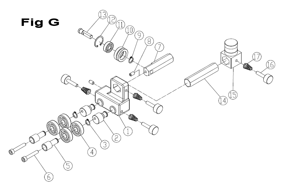 Fig-3 Diagram and Parts List for 714600  Jet Table Saw