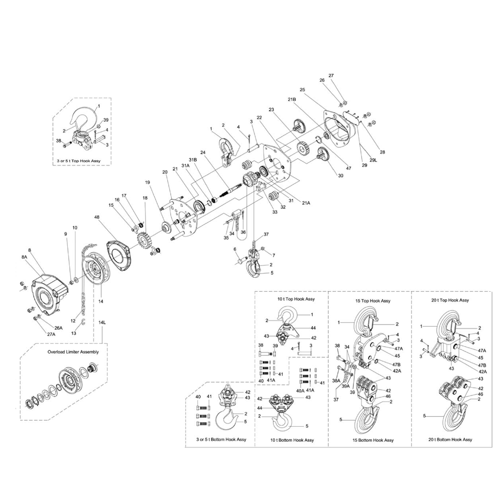 Fig-0 Diagram and Parts List for L-100-250WO 101223 Jet Miscellaneous