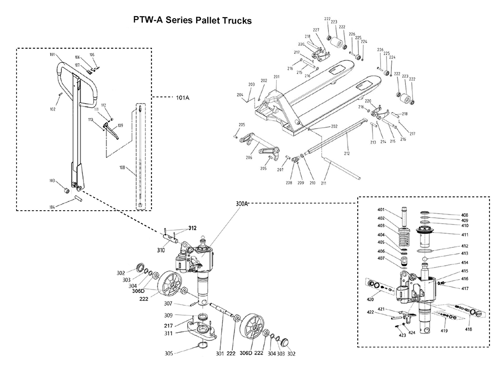 Fig-0 Diagram and Parts List for 141170  Jet Hand Truck & Dolly