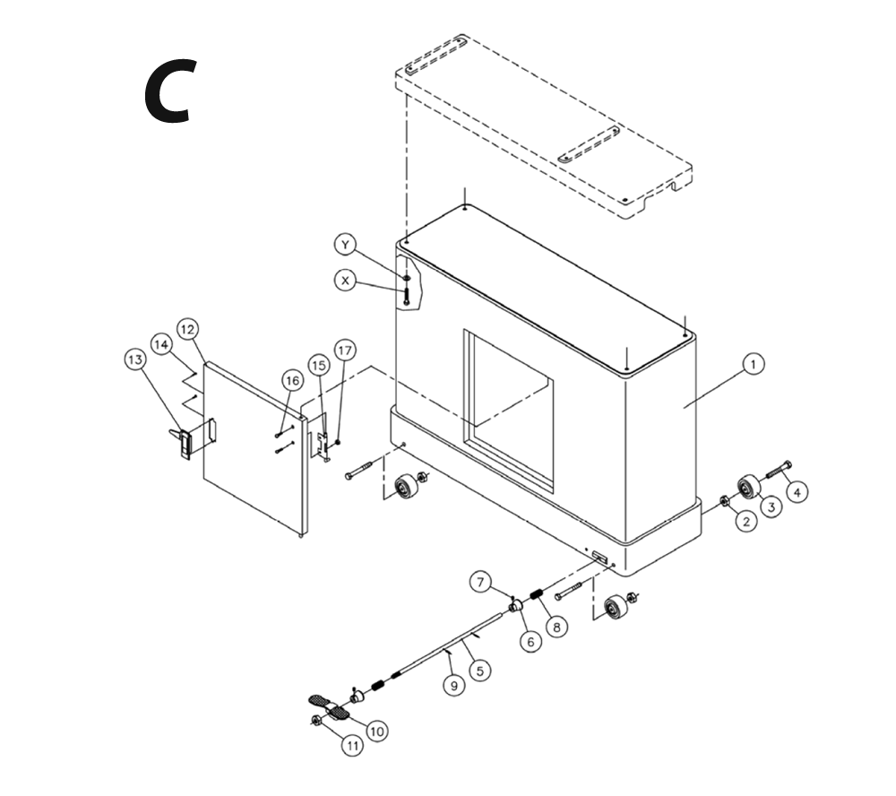 Fig-4 Diagram and Parts List for 649003K  Jet Sander Grinder