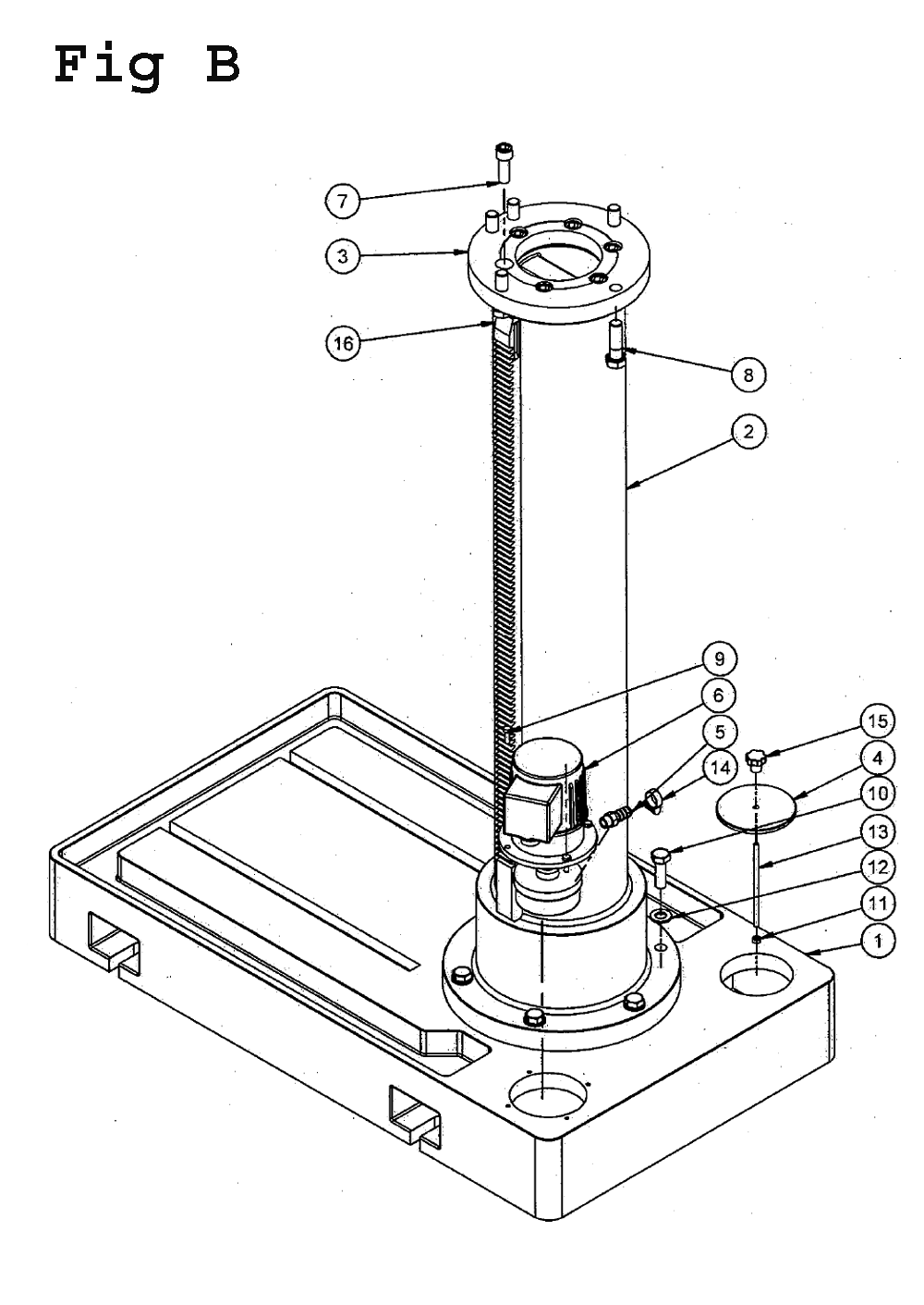 Fig-10 Diagram and Parts List for J-2350 354052 Jet Drill Press