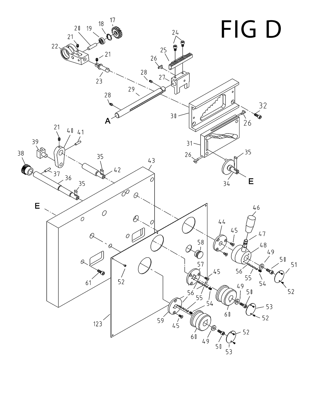 Fig-15 Diagram and Parts List for 321526  Jet Lathe