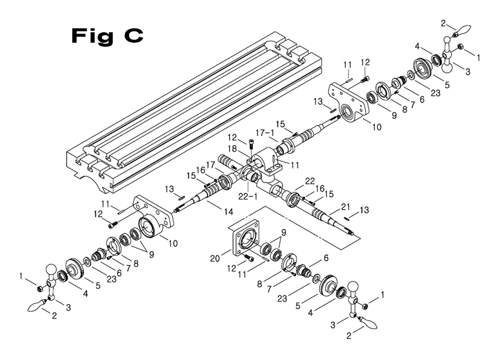Fig-2 Diagram and Parts List for 690025  Jet Mill
