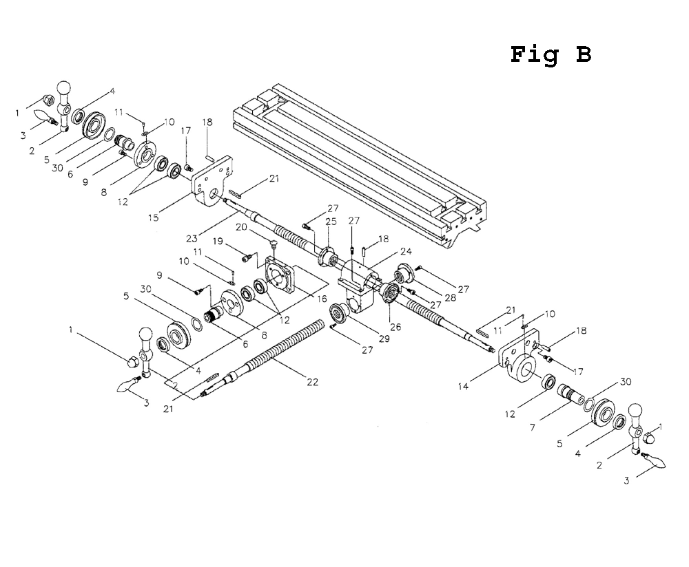 Fig-2 Diagram and Parts List for JVM-836 690198 Jet Mill
