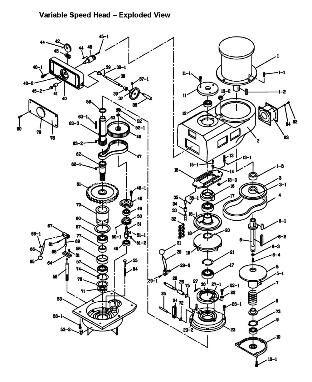Fig-0 Diagram and Parts List for 690055  Jet Mill