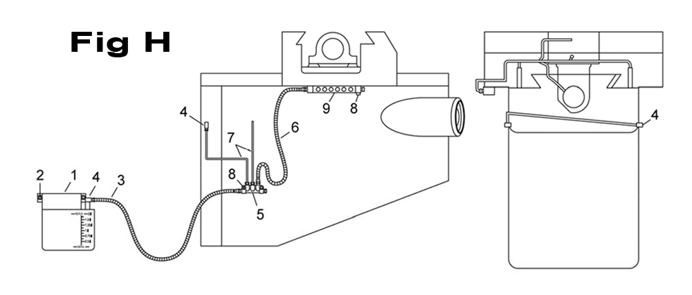 Fig-8 Diagram and Parts List for 698064  Jet Mill