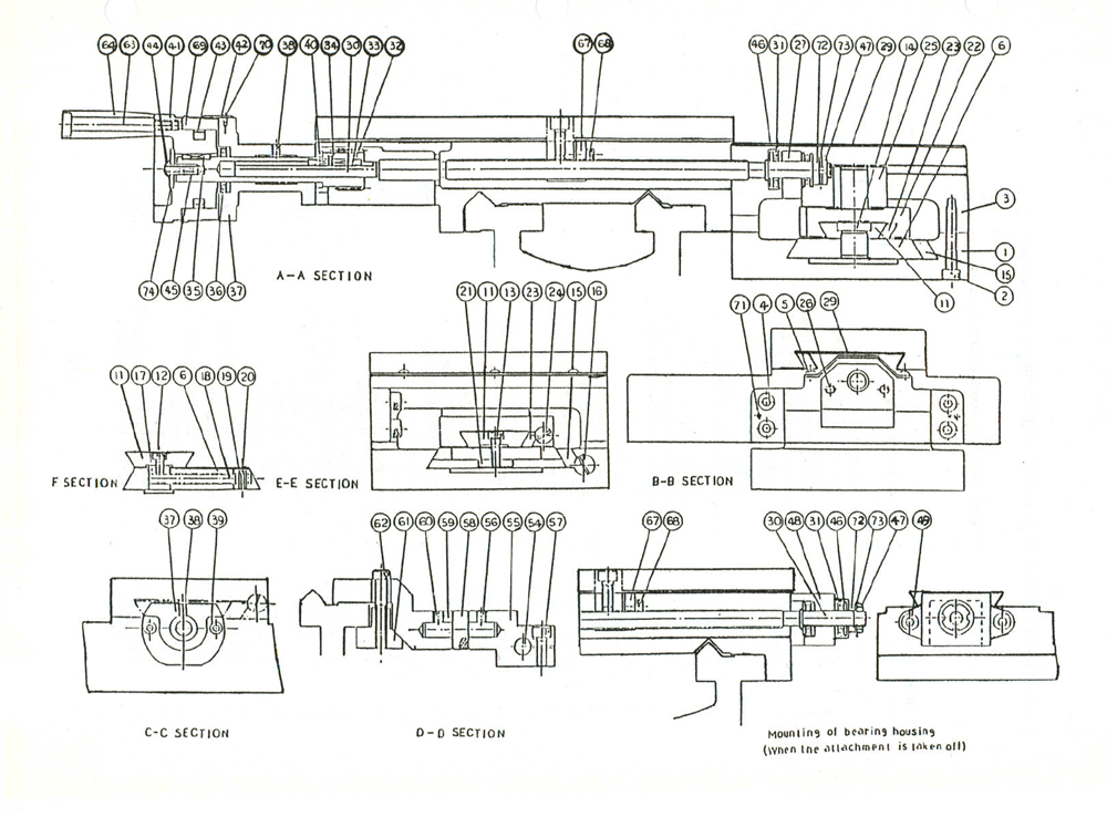 Fig-1 Diagram and Parts List for 321442  Jet Lathe