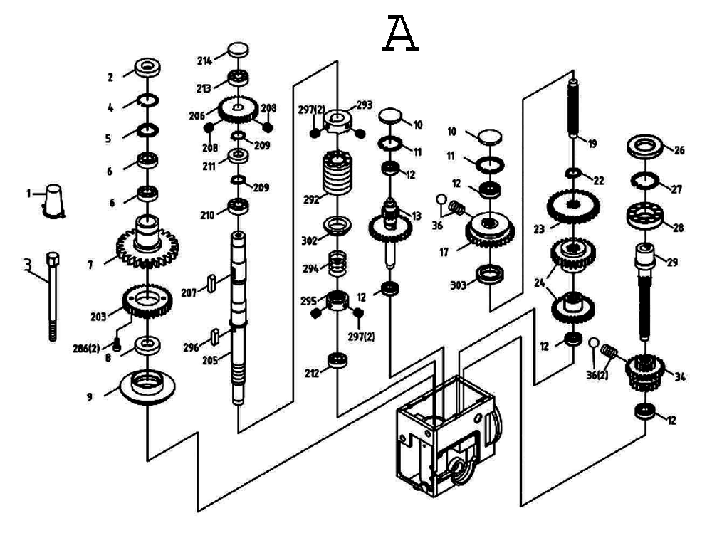 Fig-1 Diagram and Parts List for 354026  Jet Drill Press