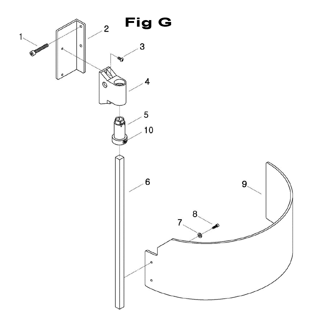 Fig-4 Diagram and Parts List for 698025  Jet Mill