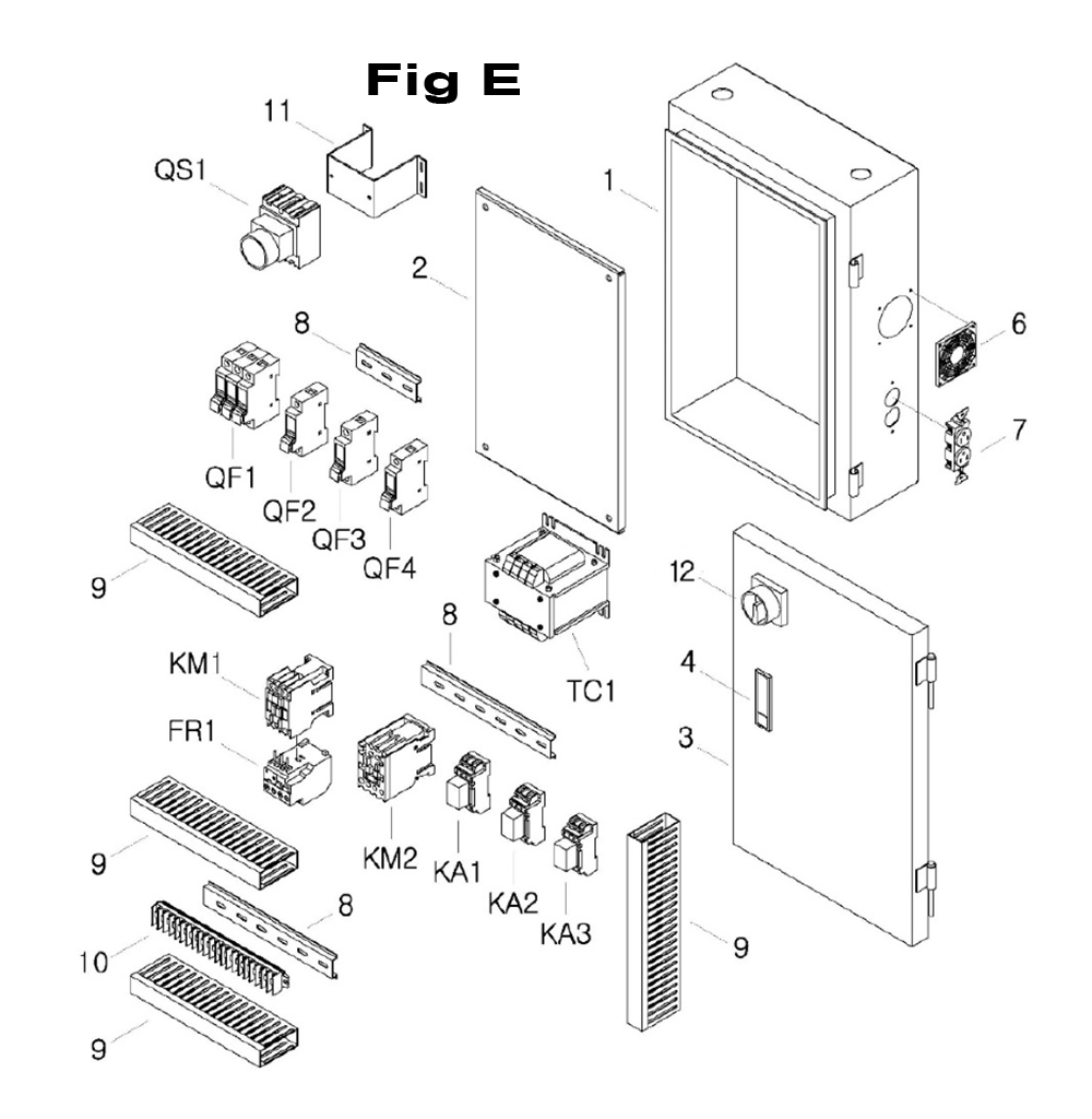 Fig-6 Diagram and Parts List for 698052  Jet Mill
