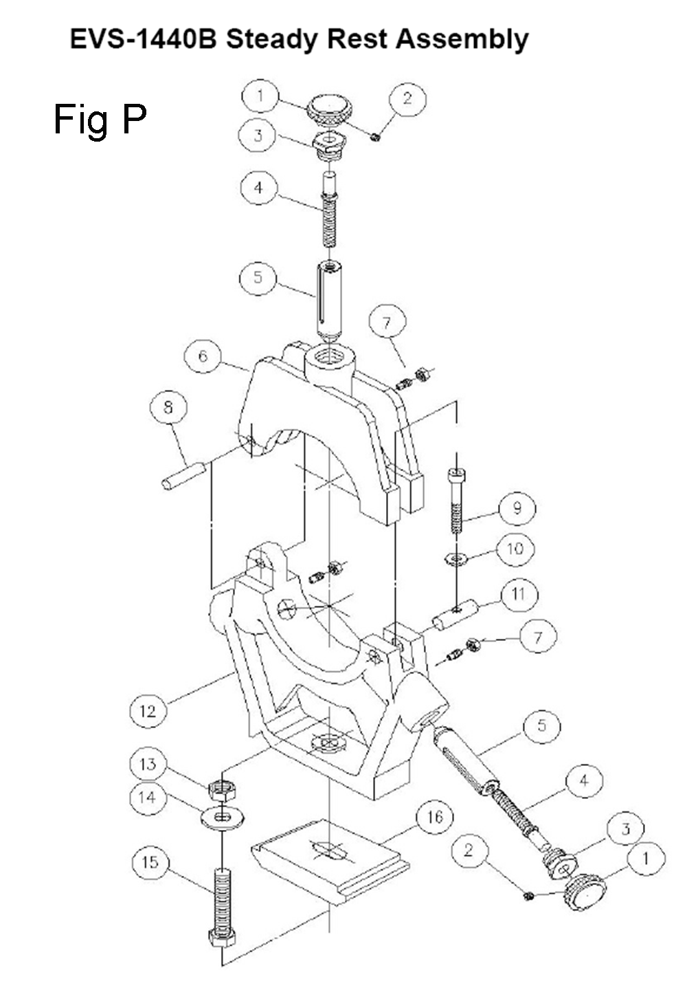 Fig-21 Diagram and Parts List for 311450  Jet Lathe