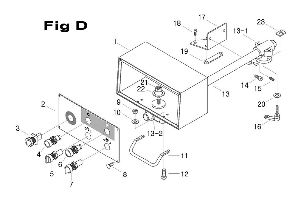 Fig-3 Diagram and Parts List for 698057  Jet Mill