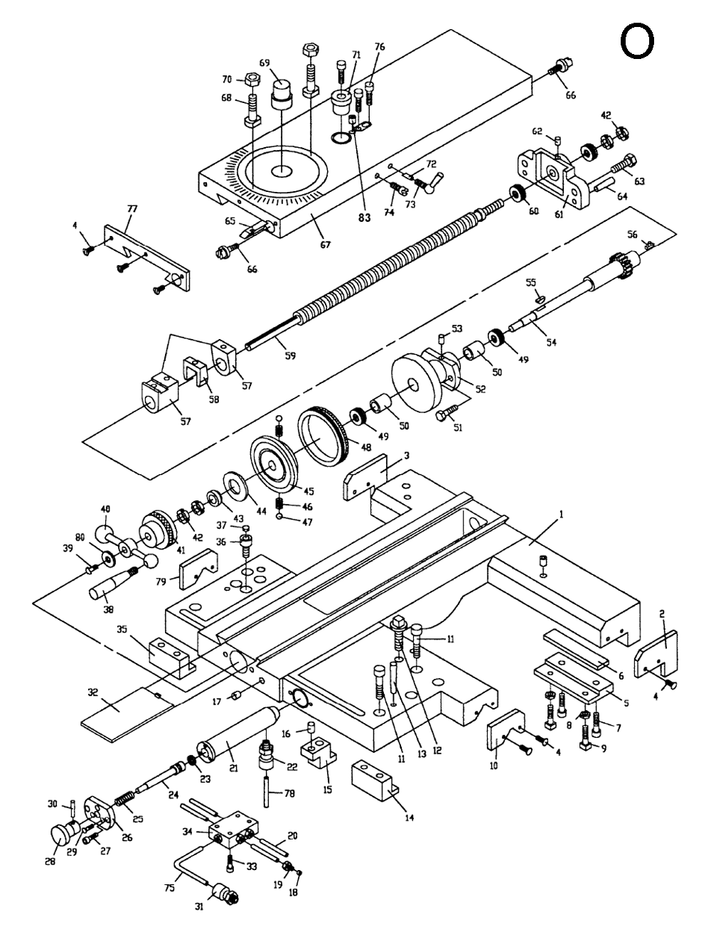 Fig-15 Diagram and Parts List for 321382  Jet Lathe
