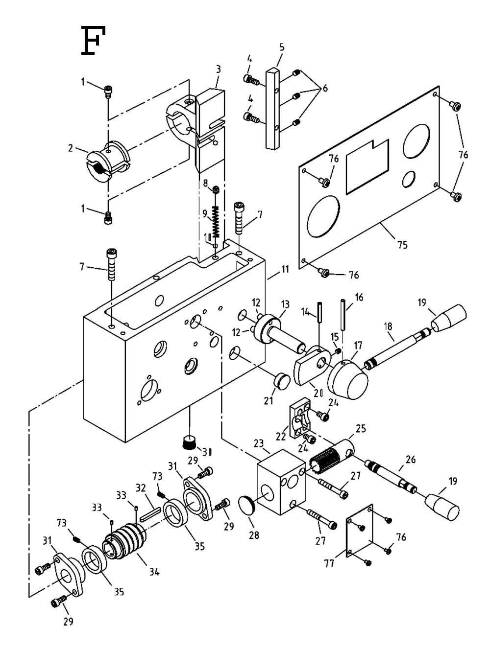 Fig-6 Diagram and Parts List for 321142  Jet Lathe