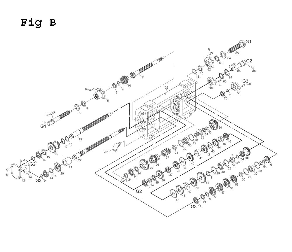 Fig-4 Diagram and Parts List for EGH-1880 892606 Jet Lathe