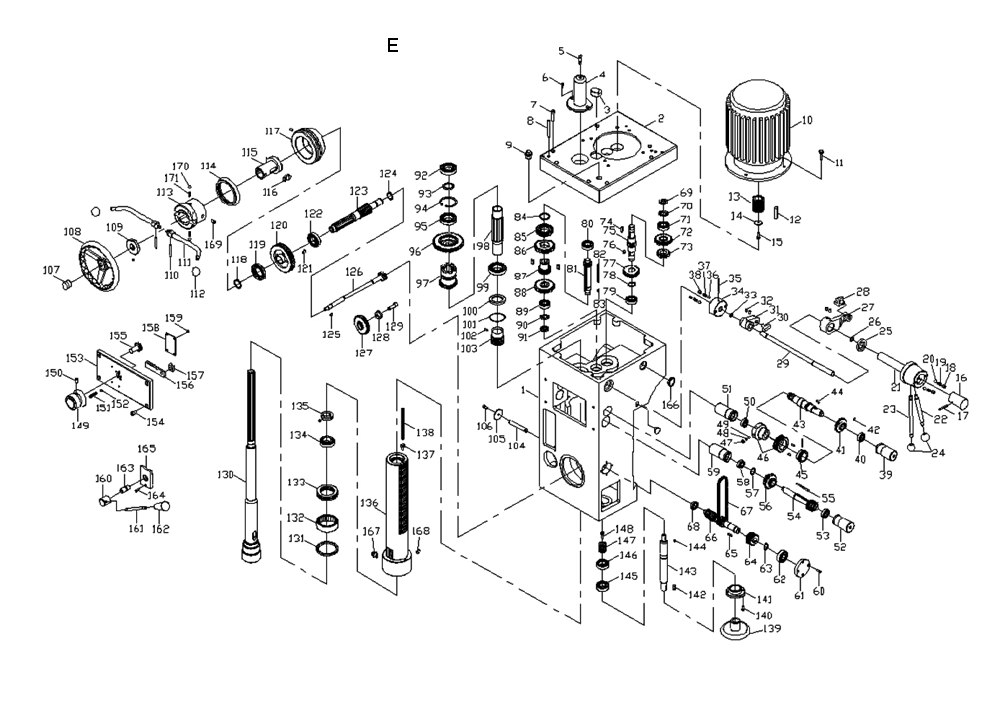 Fig-5 Diagram and Parts List for 320037  Jet Drill Press