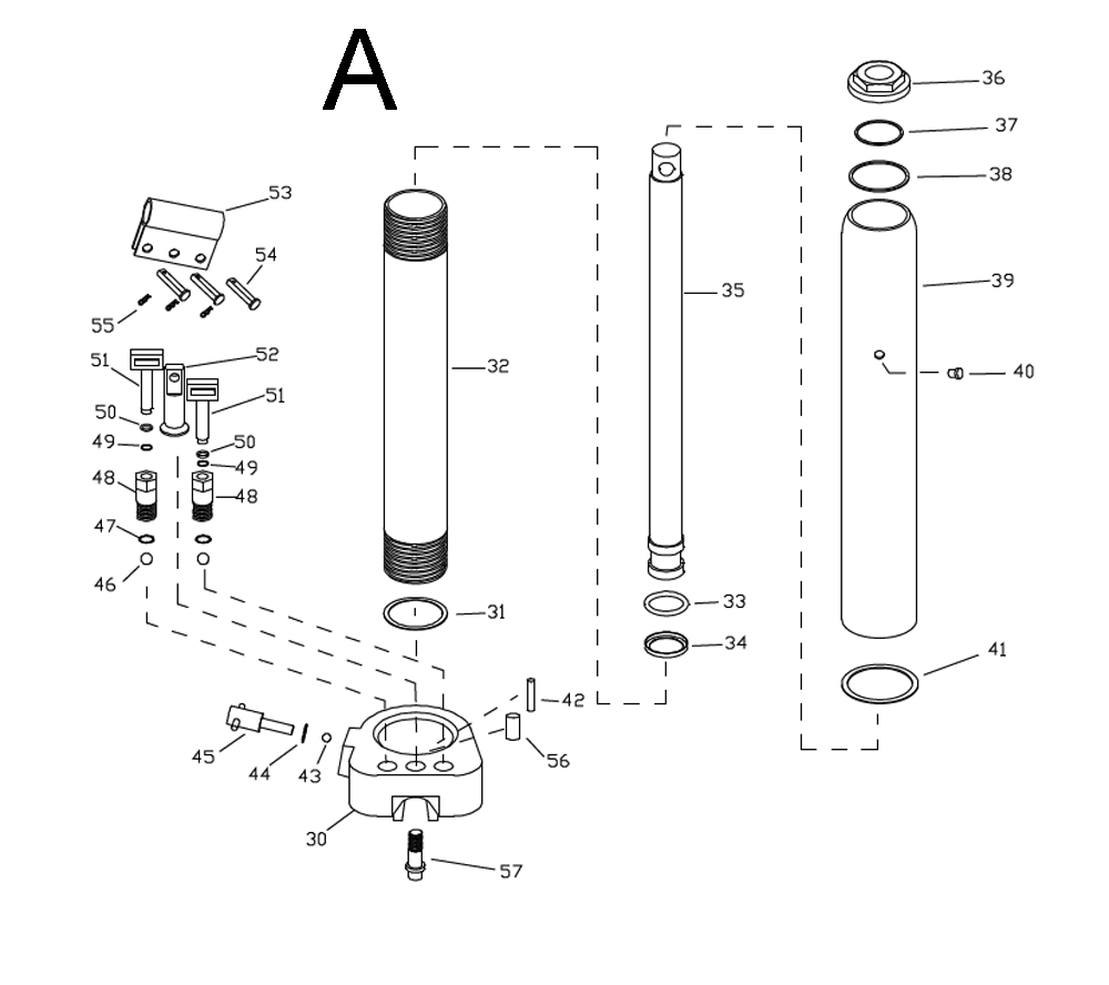 Fig-1 Diagram and Parts List for 106203K  Jet Hand Truck & Dolly