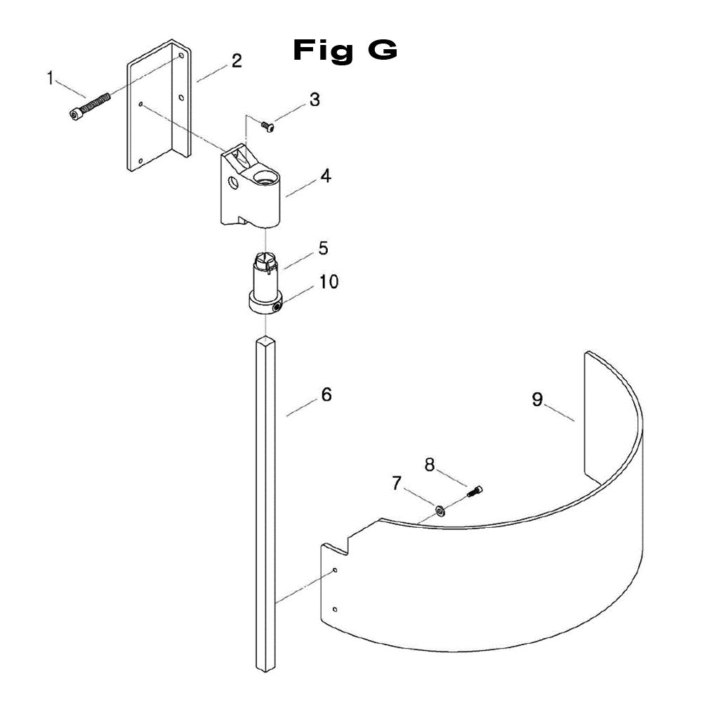 Fig-8 Diagram and Parts List for 698087  Jet Mill