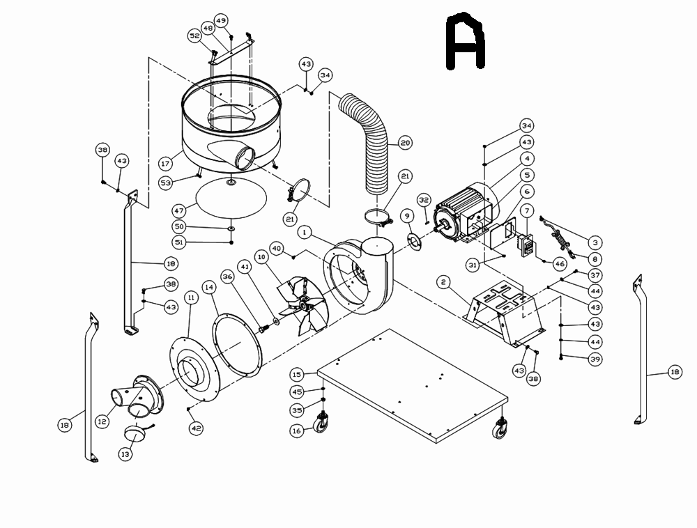 Fig-0 Diagram and Parts List for 710704K  Jet Dust Collector