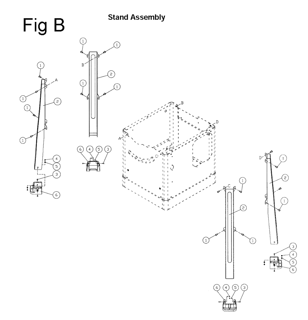 Fig-2 Diagram and Parts List for 708481K  Jet Table Saw