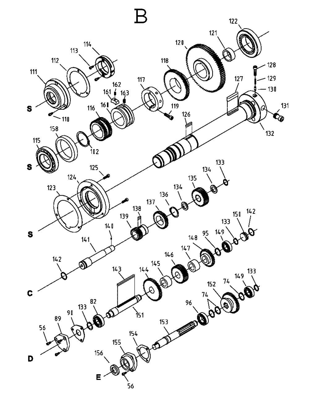 Fig-2 Diagram and Parts List for 321142  Jet Lathe