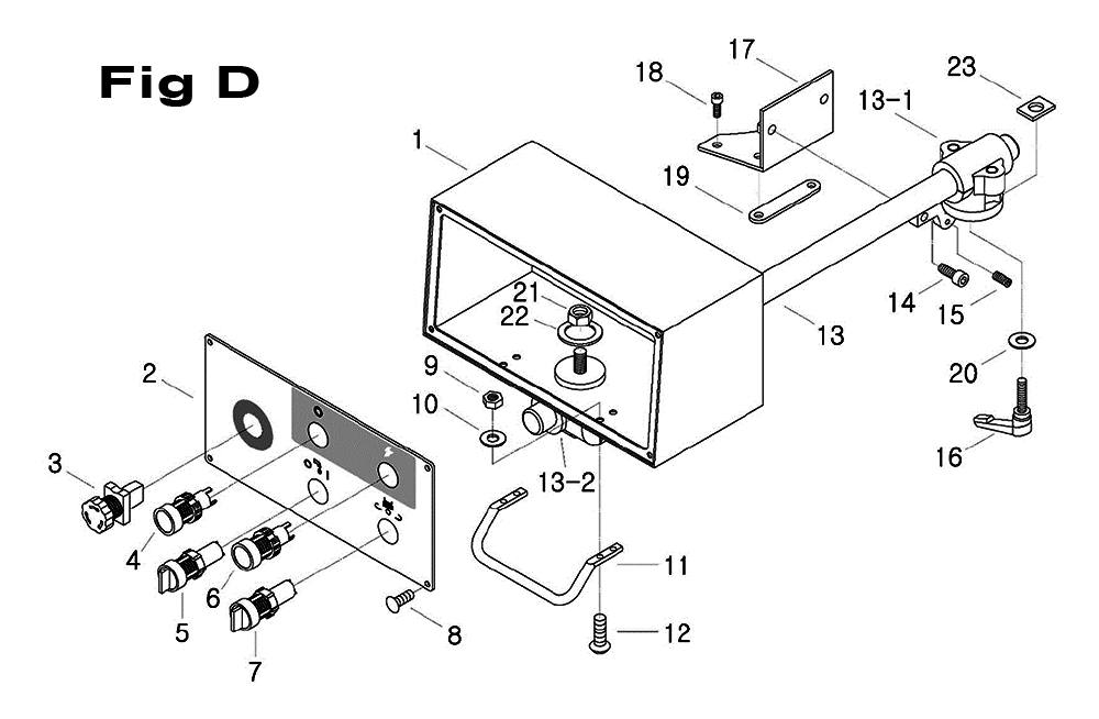 Fig-1 Diagram and Parts List for 698156  Jet Mill