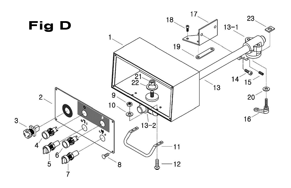 Fig-3 Diagram and Parts List for 698078  Jet Mill