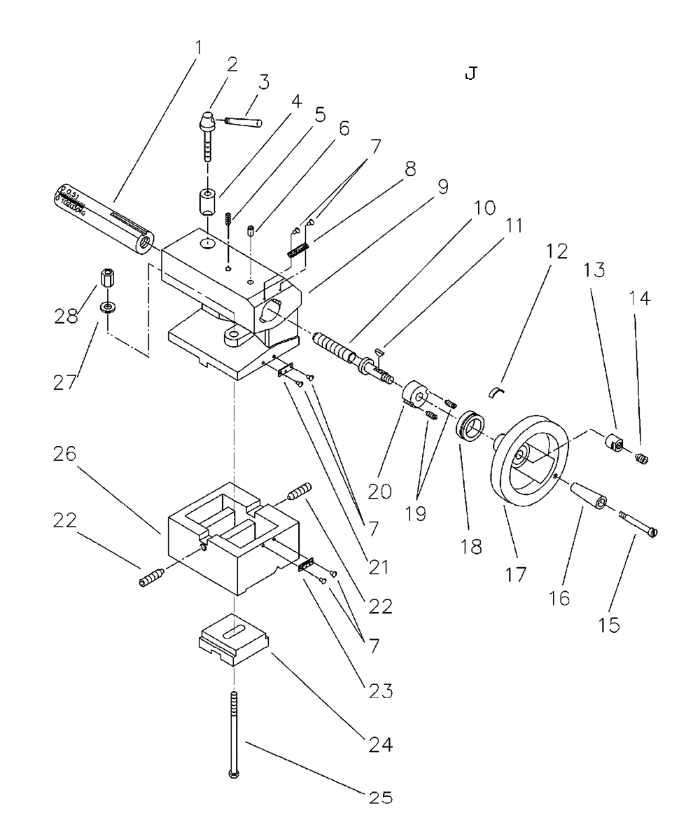 Fig-10 Diagram and Parts List for 321376  Jet Lathe