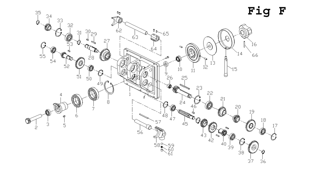 Fig-4 Diagram and Parts List for J-1600R-4 320039 Jet Mill