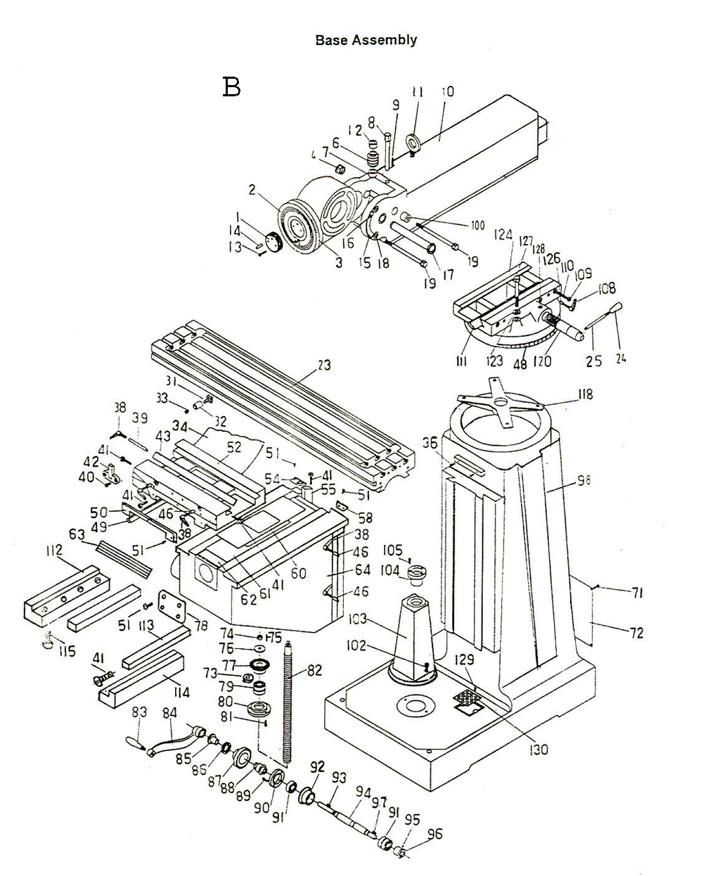 Fig-2 Diagram and Parts List for 690117  Jet Mill