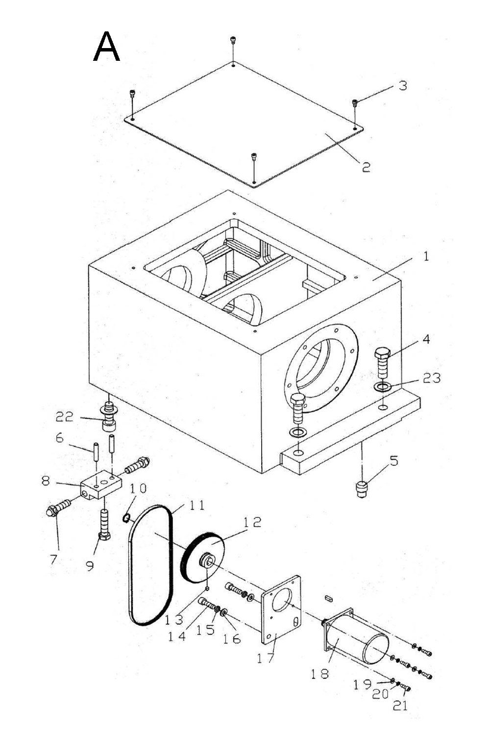 Fig-1 Diagram and Parts List for 320930  Jet Lathe