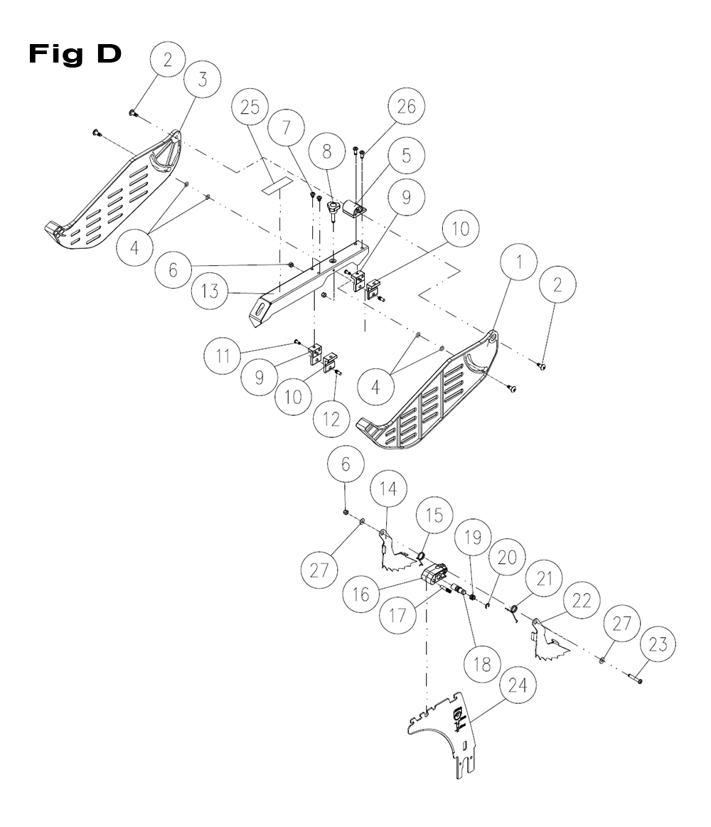 Fig-4 Diagram and Parts List for 725006K  Jet Table Saw