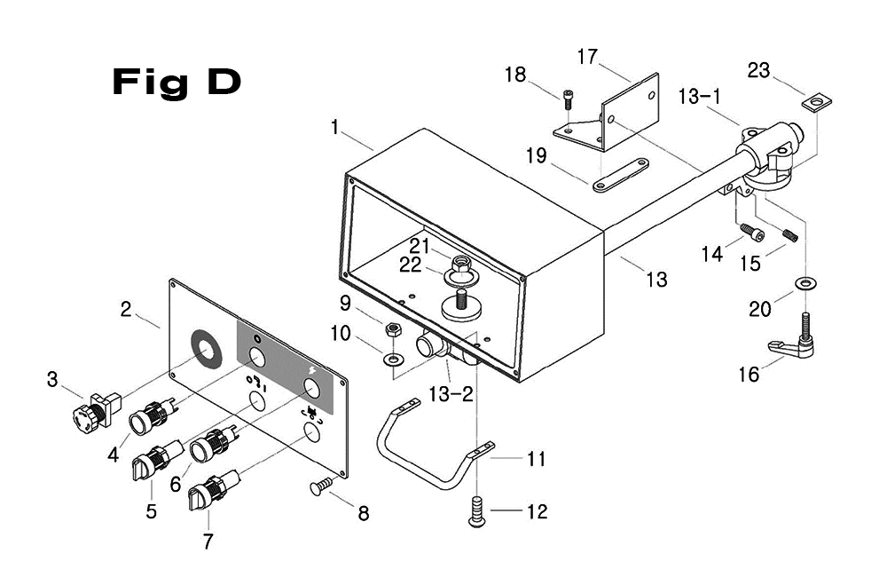 Fig-4 Diagram and Parts List for 698053  Jet Mill