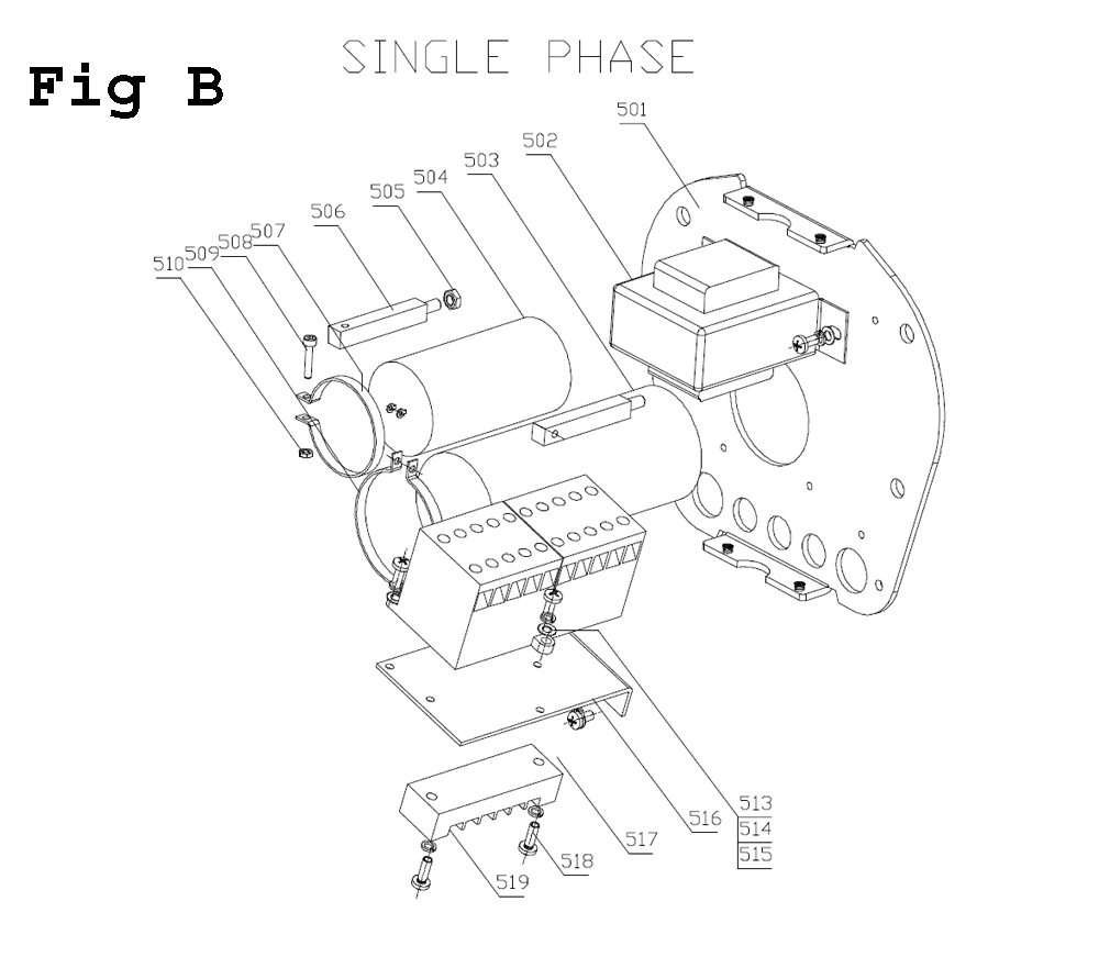 Fig-2 Diagram and Parts List for 2ET-3C 262620 Jet Hand Truck & Dolly