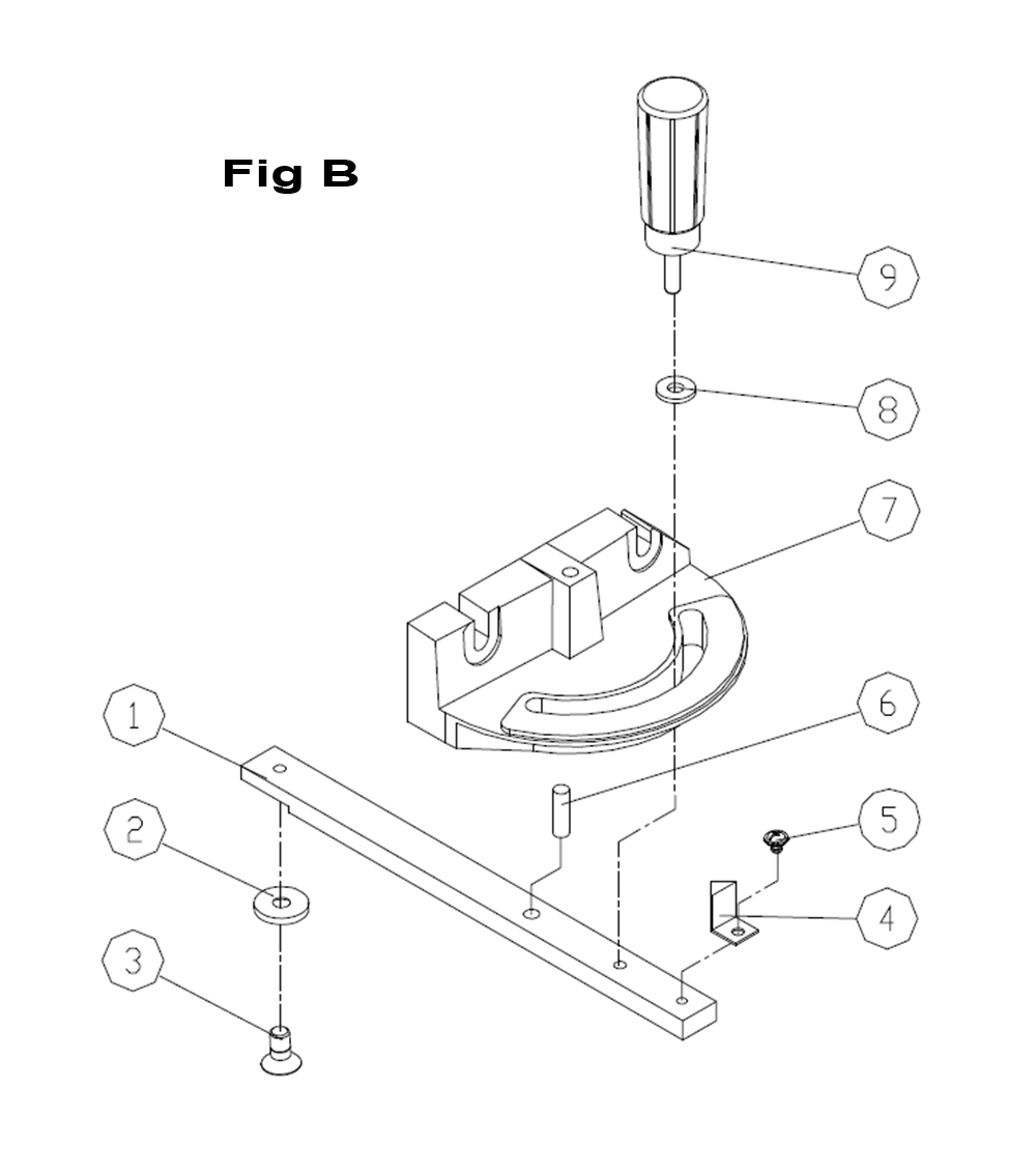 Fig-2 Diagram and Parts List for 714800  Jet Table Saw