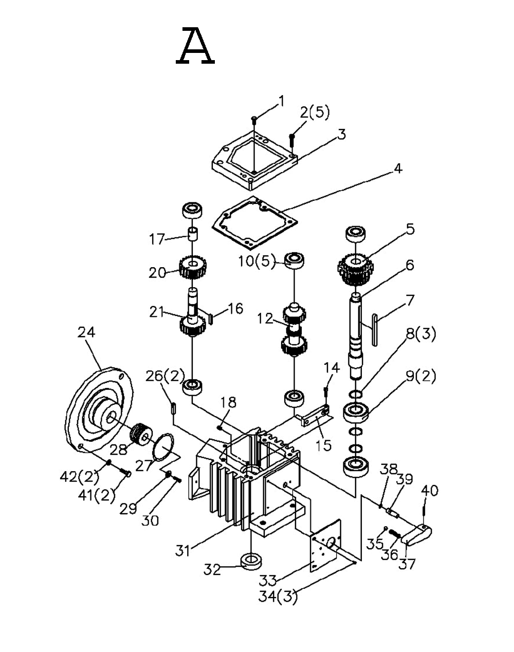 Fig-2 Diagram and Parts List for 413460  Jet Table Saw