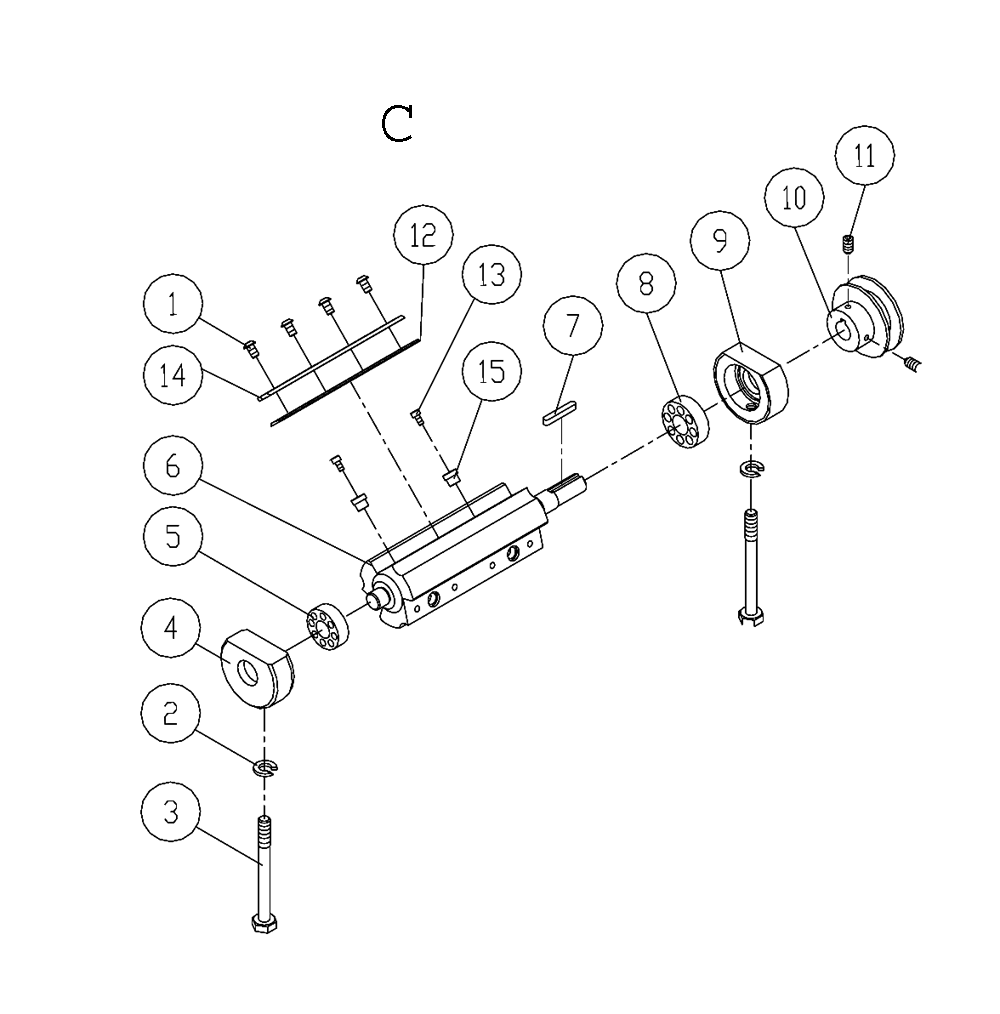 Fig-3 Diagram and Parts List for 708457DXK  Jet Planer Jointer