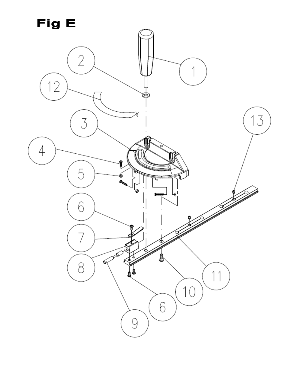 Fig-3 Diagram and Parts List for 725002K  Jet Table Saw