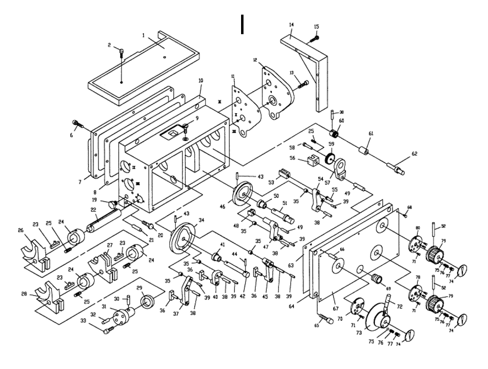 Fig-9 Diagram and Parts List for 321382  Jet Lathe