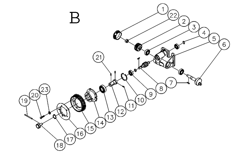 Fig-2 Diagram and Parts List for 659006K  Jet Sander Grinder