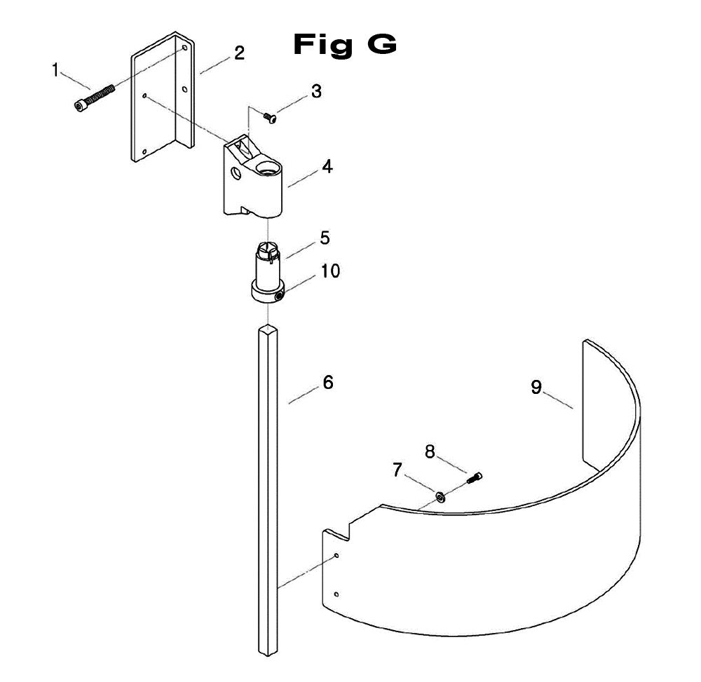 Fig-3 Diagram and Parts List for 698114  Jet Mill