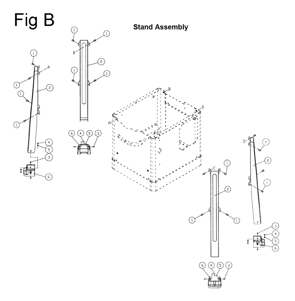 Fig-2 Diagram and Parts List for 708480K  Jet Table Saw