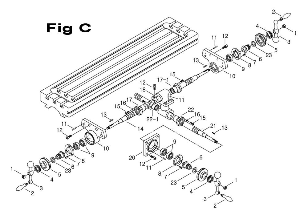 Fig-4 Diagram and Parts List for 698058  Jet Mill