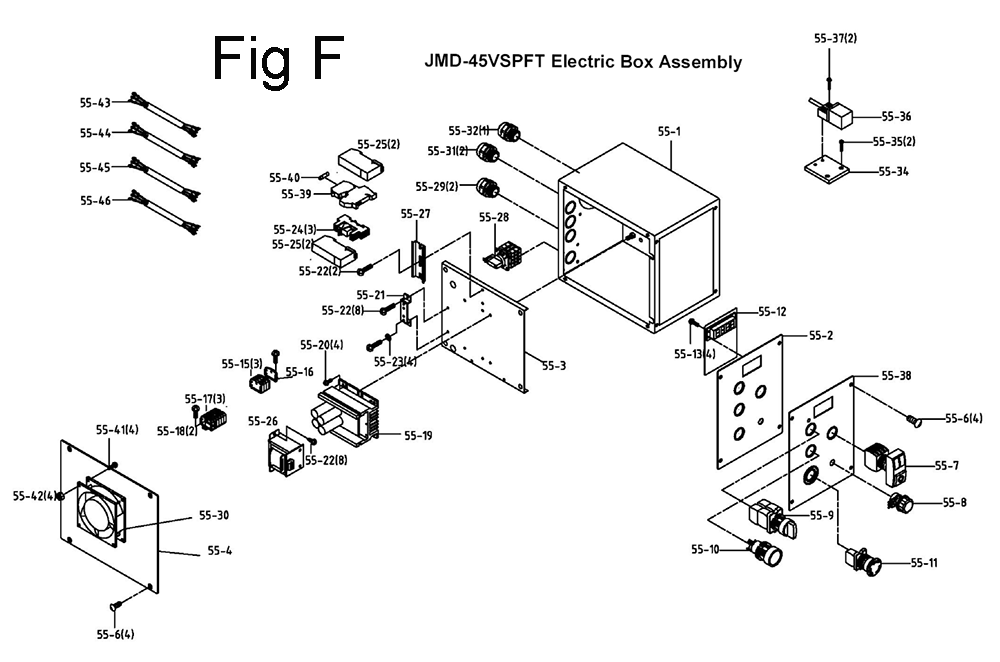 Fig-6 Diagram and Parts List for 351156  Jet Mill