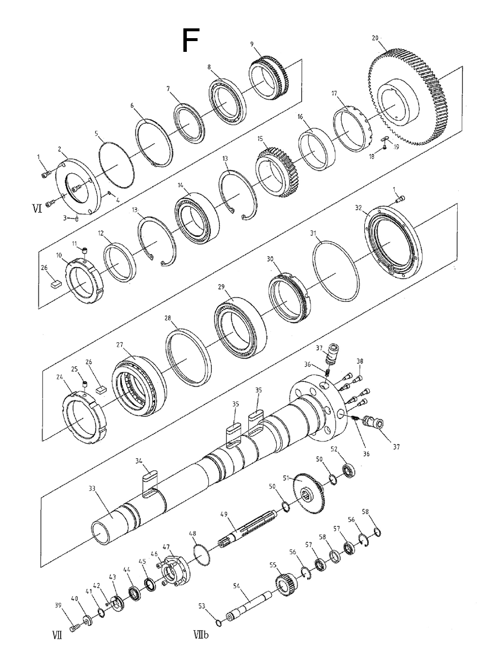 Fig-6 Diagram and Parts List for 321860  Jet Lathe
