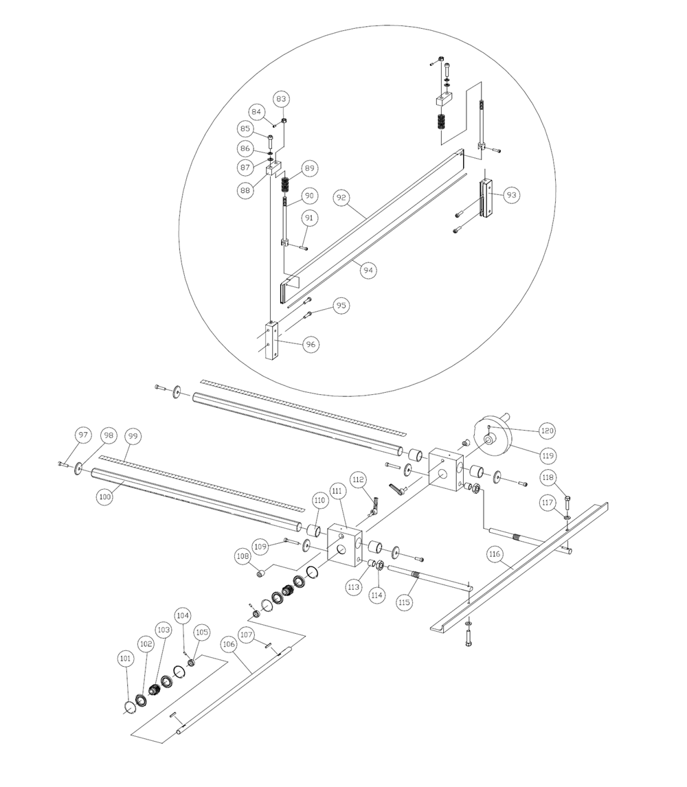 Fig-1 Diagram and Parts List for HS-1452 756205 Jet Nibbler & Shears